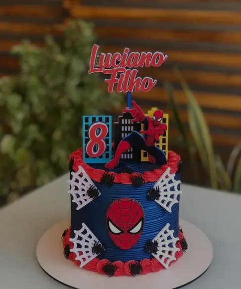 Topo de Bolo Homem Aranha