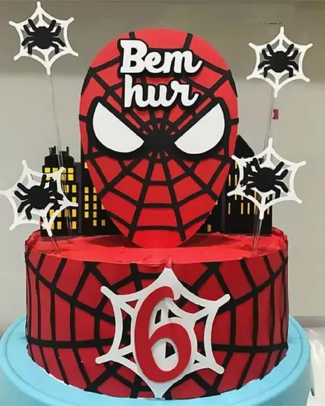 Topo de Bolo Homem Aranha