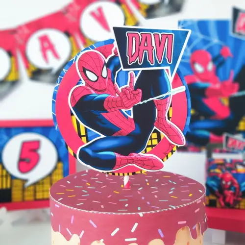 Topo De Bolo Homem Aranha