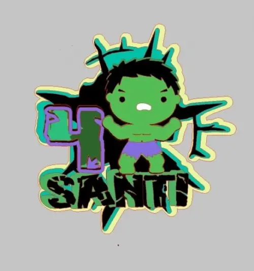 Topo de Bolo Hulk
