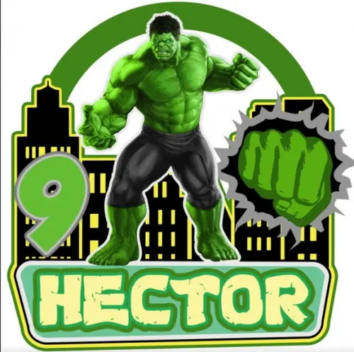 Topo de Bolo Hulk