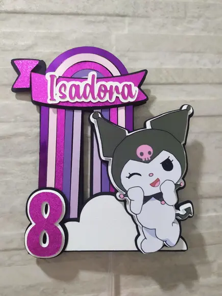 Topo de Bolo Kuromi