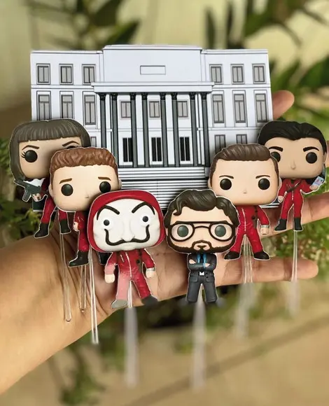 Topo de Bolo La Casa de Papel