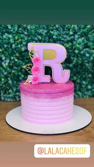 Topo de Bolo Letras