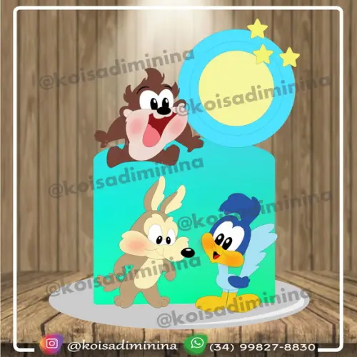 Topo De Bolo Looney Tunes