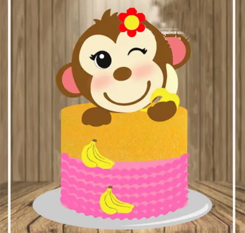 Topo de Bolo Macaquinho
