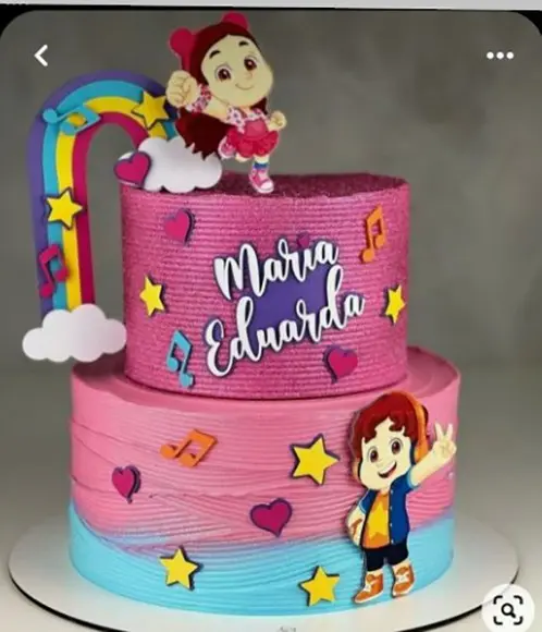 Topo de Bolo Maria Clara e Jp