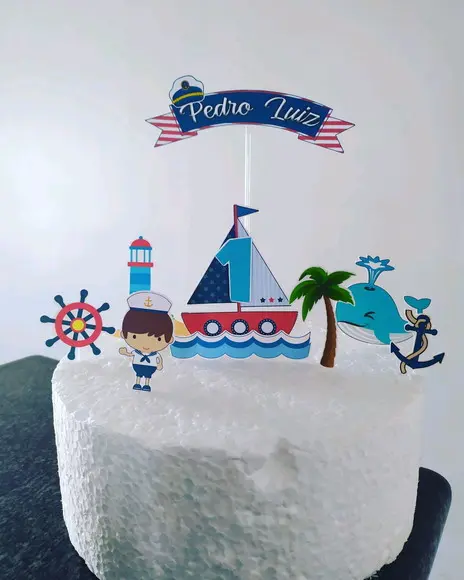 Topo de Bolo marinheiro