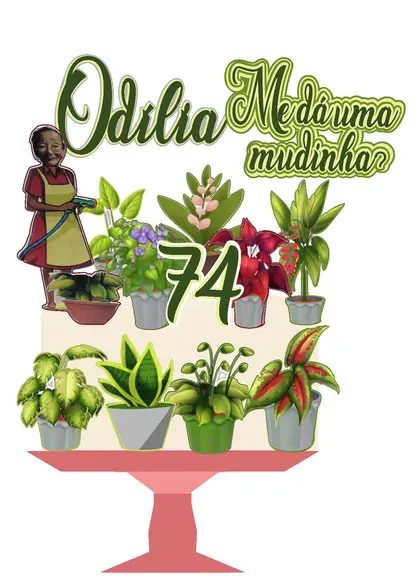 Topo de Bolo Me Dá Uma Mudinha