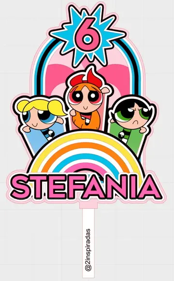 Topo de Bolo Meninas Super Poderosas