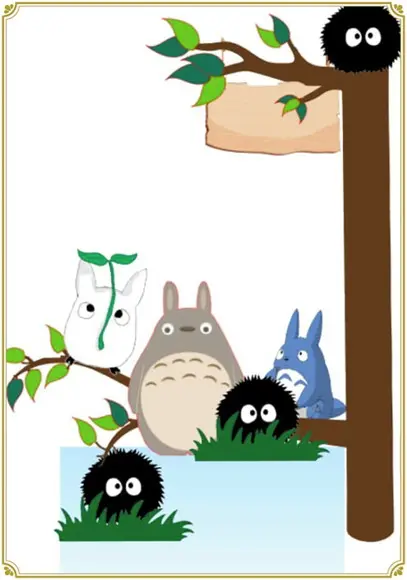 Topo de Bolo Meu Amigo Totoro