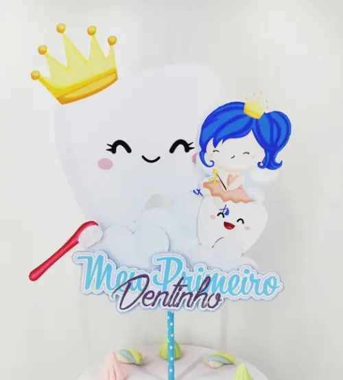 Topo de Bolo Meu Primeiro Dentinho