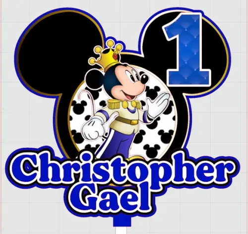 Topo de Bolo Mickey