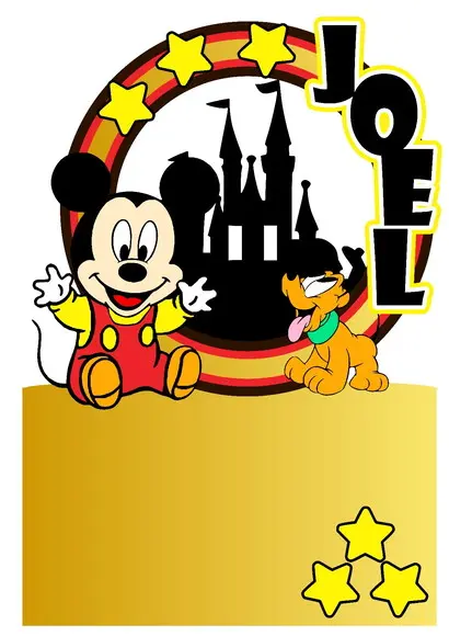 Topo de Bolo Mickey