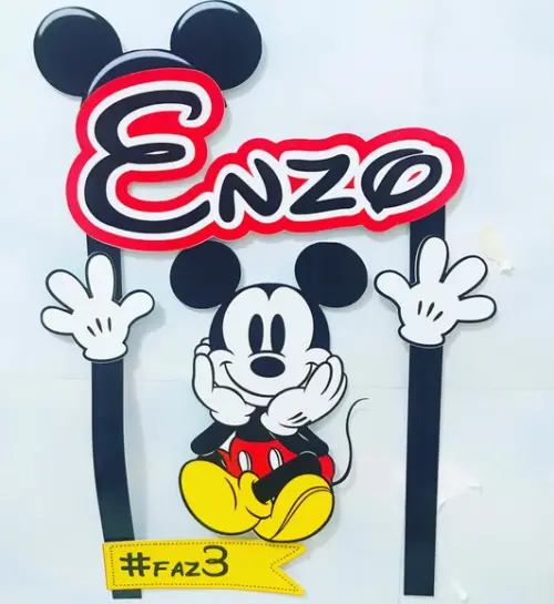 Topo de Bolo Mickey