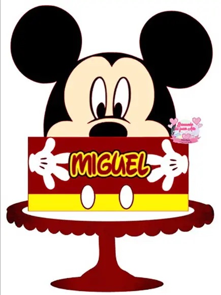 Topo de Bolo Mickey
