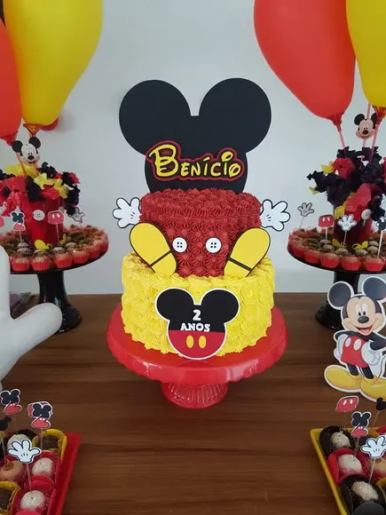Topo de Bolo Mickey