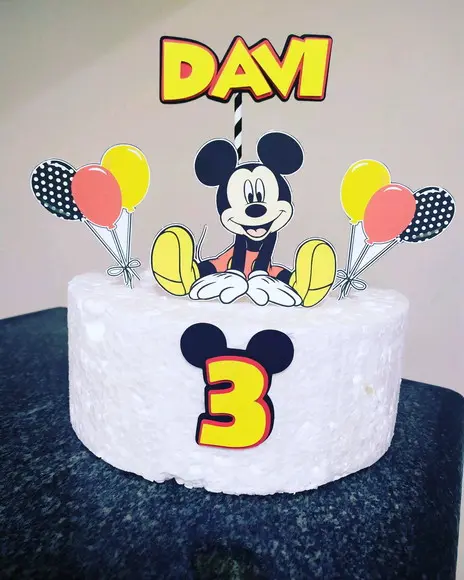Topo de Bolo Mickey