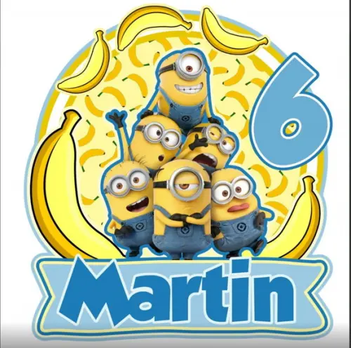 Topo de Bolo Minions