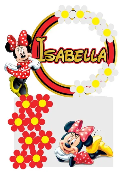 Topo de Bolo Minnie