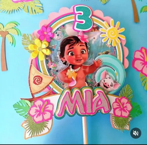 Topo de Bolo Moana