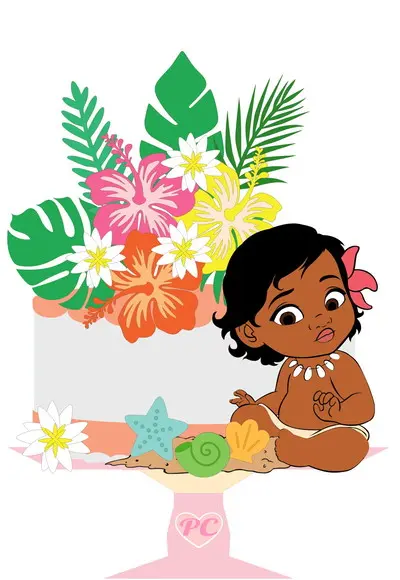 Topo de Bolo Moana