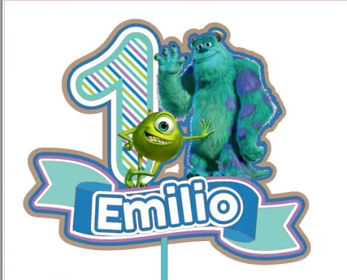Topo de Bolo Monstros Sa