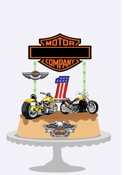 Topo De Bolo Moto