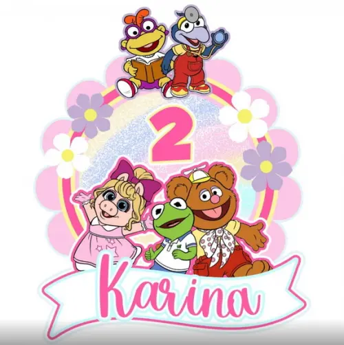 Topo de Bolo Muppets Baby