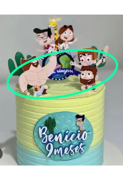 Topo de Bolo Nabuco Maluco