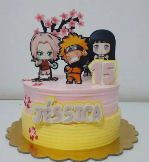 Topo de Bolo Naruto