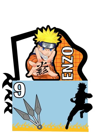 Topo de Bolo Naruto