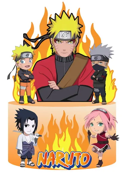 Topo de Bolo Naruto