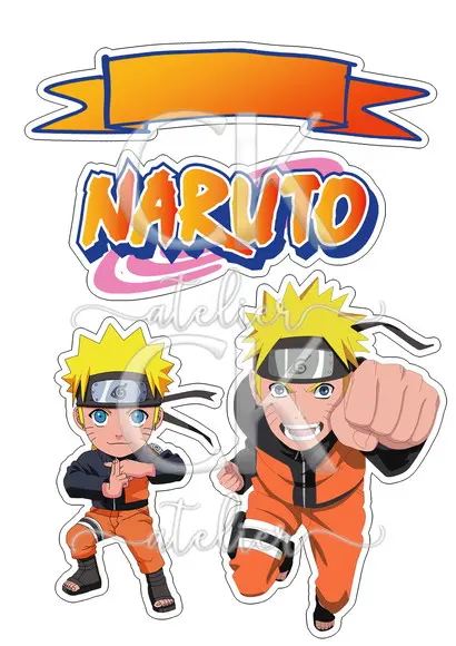 Topo de Bolo Naruto