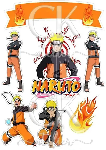 Topo de Bolo Naruto