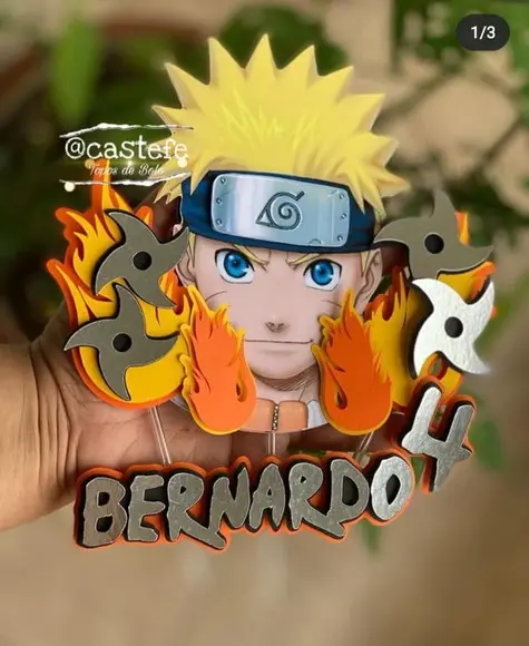 Topo de Bolo Naruto