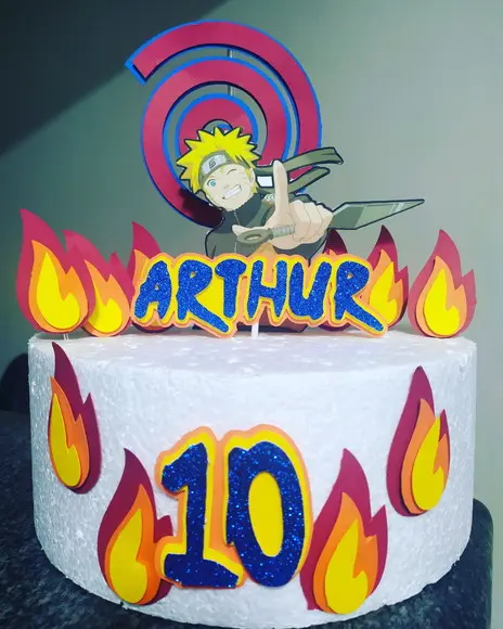 Topo de Bolo Naruto
