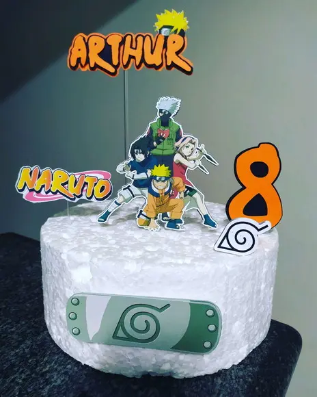 Topo de Bolo Naruto