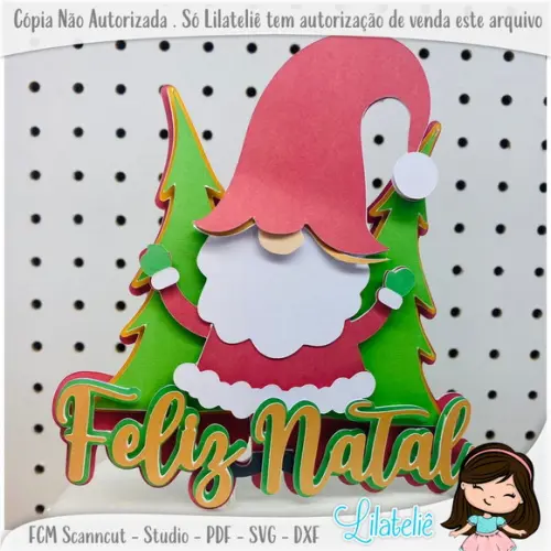 Topo de Bolo Natal