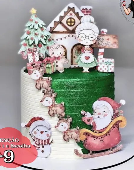 Topo de Bolo Natal