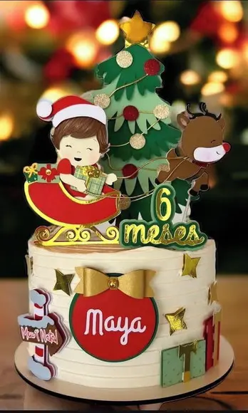 Topo de Bolo Natal