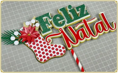 Topo de Bolo Natal