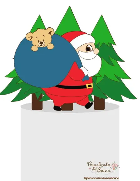 Topo de Bolo Natal