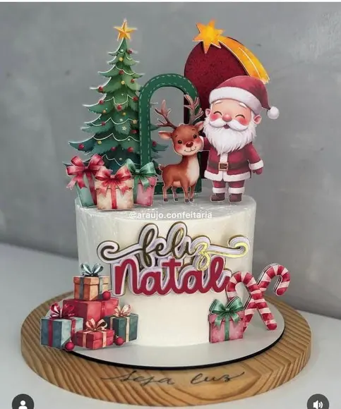 Topo de Bolo Natal