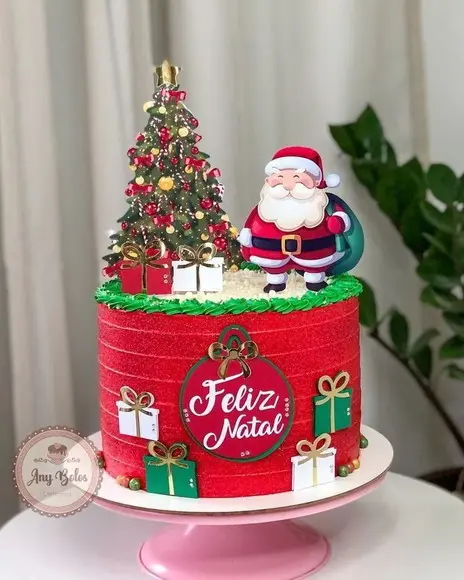 Topo de Bolo Natal