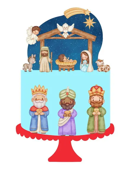 Topo de Bolo Natal