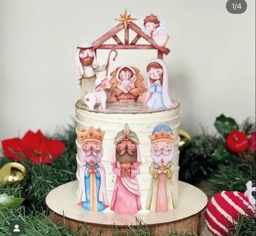 Topo de Bolo Natal