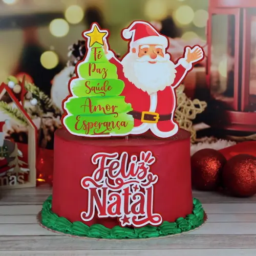 Topo de Bolo Natal