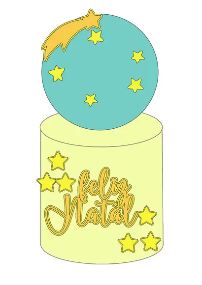 Topo de Bolo Natal