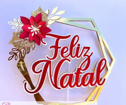 Topo de Bolo Natal
